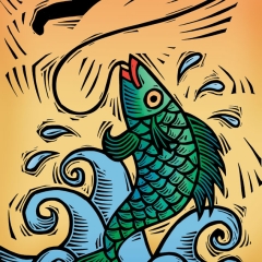Fish Catching Man