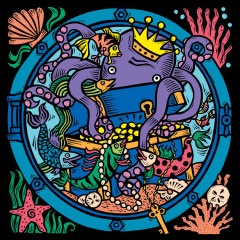 Octopus with treasure