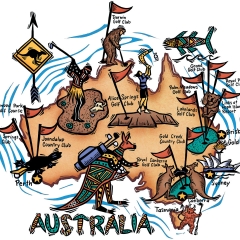 Golf Map of Australia