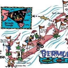 Golf Map of Bermuda