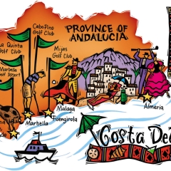 Golf Map of Costa Del Sol
