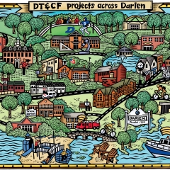 Map of Darien Connecticut