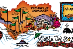 Golf Map of Costa Del Sol Golf Map of Costa Del Sol