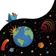 Blue Boat Home in Space Blue Boat Home in Space