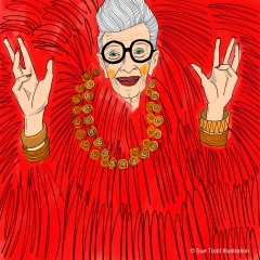 Portrait of Iris Apfel Portrait of Iris Apfel