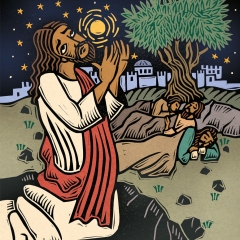 Jesus Praying at Gethsemene